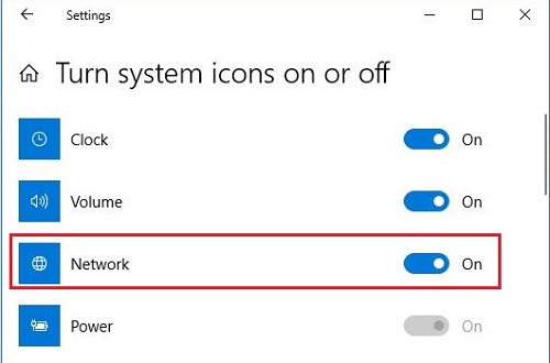 wifi option not showing on windows 10